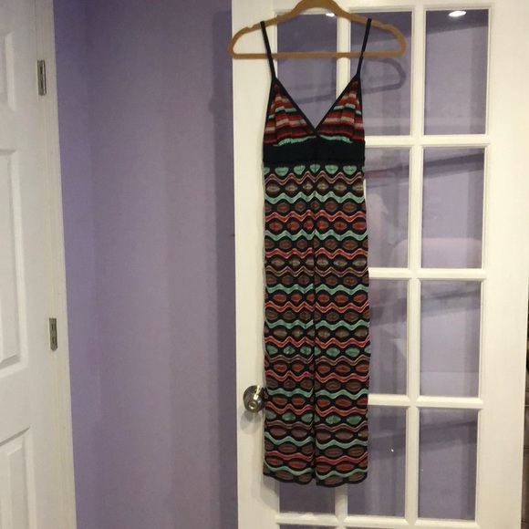Missoni Dresses & Skirts - Missoni midi knit dress - red, navy, teal